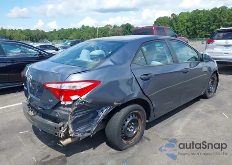 2014 Toyota Corolla Le from USA, damaged, VIN 2T1BURHE5EC062881